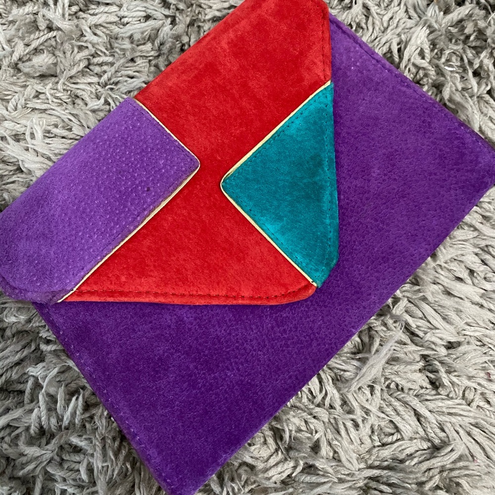 Vintage Rush Hour Colorful Clutch